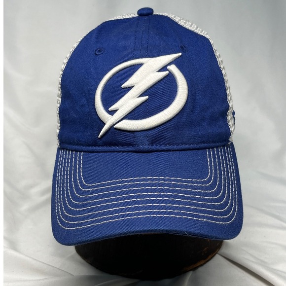 Fanatics Other - Fanatics Tampa Bay Lightning NHL Trucker Hat Blue White Mesh Snapback Cap 2018